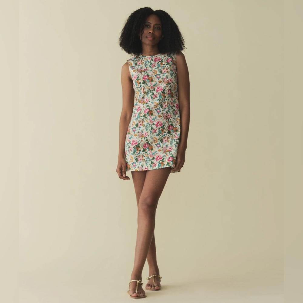 DOEN ADELE DRESS IN LIBERTY ROSE ROMANCE SIZE 0 - Picture 3 of 8